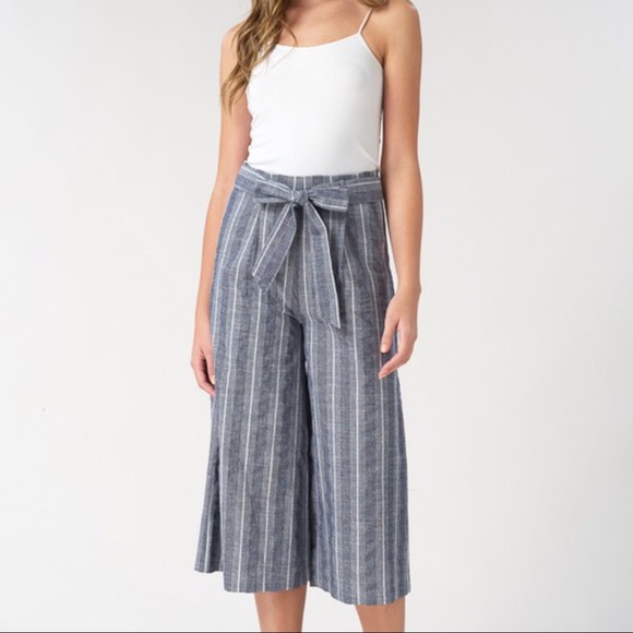 1 LEFT‼️ Linen Culotte Capri - Picture 3 of 4